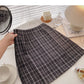 New Korean high waist Hong Kong style retro skirt  5326