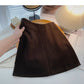 Versatile high waist wrap hip slim A-line skirt  5479