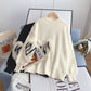 Love Gaze-Spitzenpullover Design Sense Minority Top 5111
