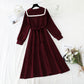 New style square pilot style, knee deep, small black skirt  4055