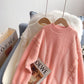 Nerzimitat weich gewachster Pullover Strickoberteil 5260