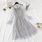 Lace net dress French elegant palace style  4364