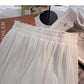 Faltenrock, vielseitiger Damenrock mit hoher Taille in A-Linie 5462