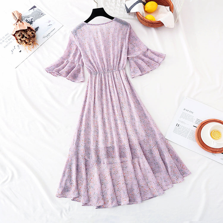 The new waist is slim. Chiffon skirt fairy super xiansen long skirt  4601