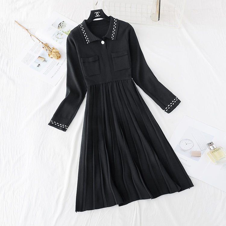 Loose sweater, skirt, bottom, inner layer, slim  3955