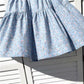 High waist floral skirt, fresh pleated skirt, short mini skirt  3582