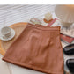 Jupe portefeuille à fermeture éclair de conception irrégulière coréenne 5517