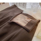 Korean fashion versatile solid color slim high waist pleated skirt  5419