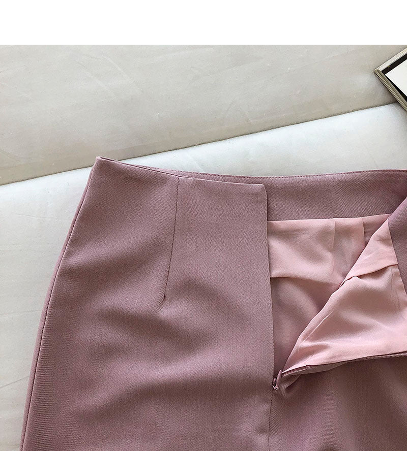 Das koreanische Damenkleid ist sanft und dünn, geteilter mittlerer und langer Rock 5688