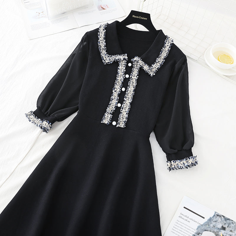 Slim waist, small fragrance skirt, goddess style  3832