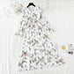 Broken flower pleats with thin Chiffon Skirt  3934