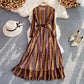Lady temperament Long Sleeve Dress Lace Dress  3772