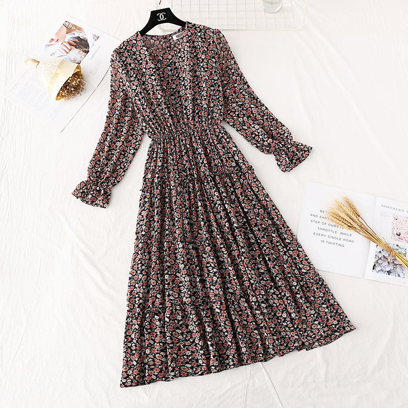 Ruffle Skirt fairy super xiansen French dress  4027