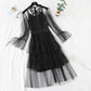 Small retro doll skirt heavy industry lace mesh cake dress  4460