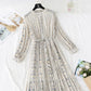 French retro floral fairy super xiansen bottomed skirt medium length  3800