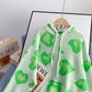 Net red love sweater sweater women's loose hooded Pullover  5114