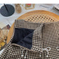 Design sense nail bead a-word high waist slim fashion thousand bird check short skirt  5512