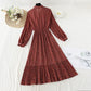 New irregular pleated Ruffle French Vintage chiffon long skirt  4823