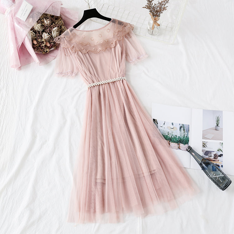 Baby collar wisdom smoked French Platycodon skirt super xiansen series  4342