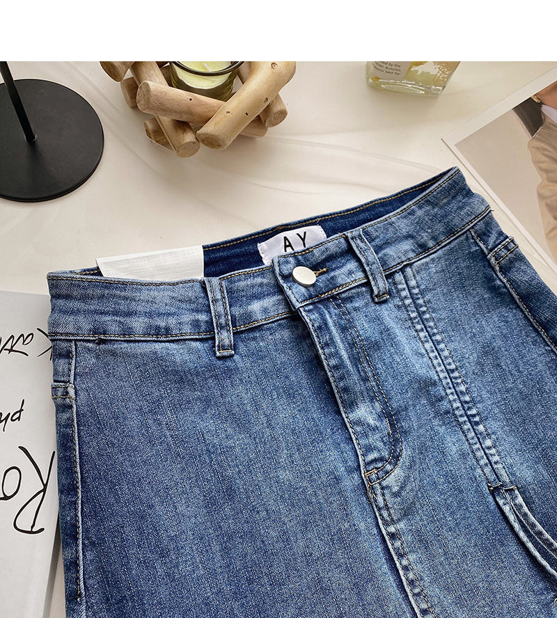 Nouvelle jupe en corde fendue rétro de mode coréenne 5522