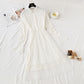 Lace mesh dress French super fairy knee length skirt  4365