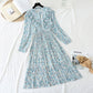 New pleated slim Chiffon Dress  3866
