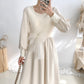 Gauze bow shows thin temperament slim skirt children 4074