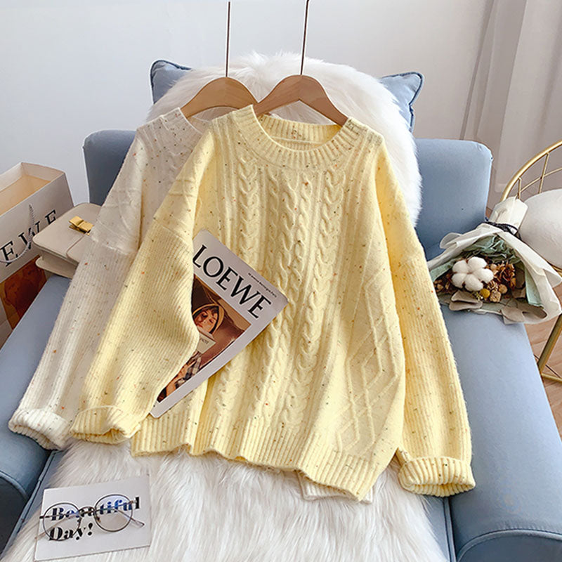 Sanfter Pullover Damen neues Strickunterteil Shirt 5127
