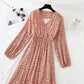 Slim inside with bottomed skirt long sleeve slim Chiffon Skirt  4831