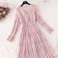 Fairy super xiansen French retro long skirt  4378