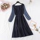 French retro super fairy waist fishtail long skirt  3981