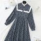 New Mori floral retro French Plush bottomed skirt  4562