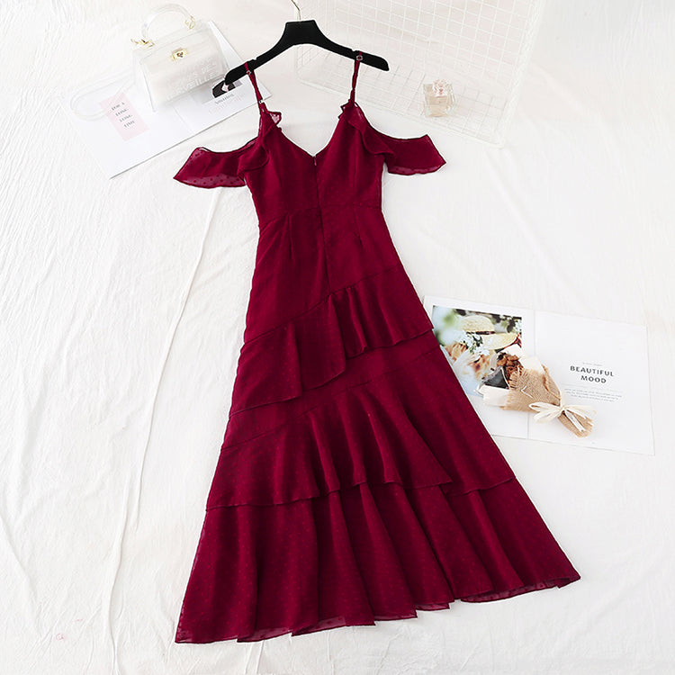 New sexy off shoulder holiday dress Xianqi super xiansen series  4502