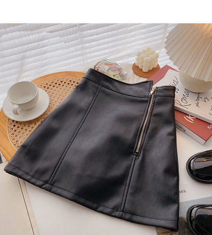 New Korean irregular design zipper Hip Wrap Skirt  5324