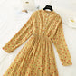 New French Floral Chiffon Plissierter langer Rock Fairy Super Fairy Serie 4547