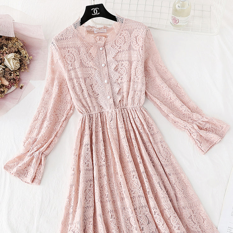 French retro skirt fairy super xiansen department, with a slim waist  4051
