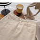 Minority design split A-line solid color high waist thin short skirt fashion  5404
