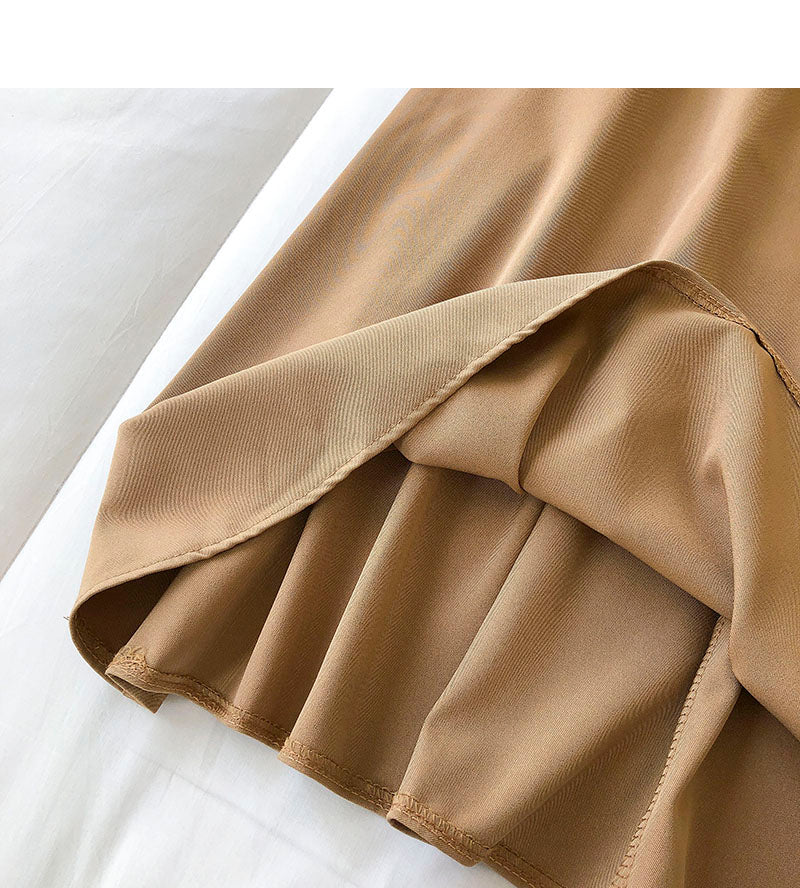 New Korean long skirt with gentle and thin temperament  5689