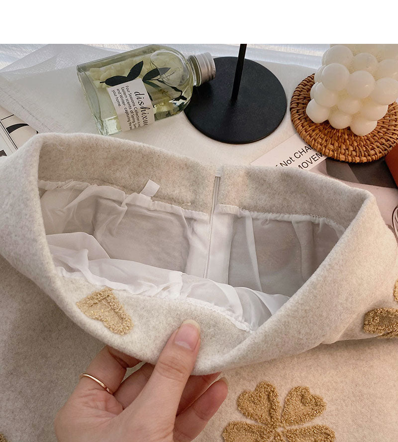Jupe rétro en jacquard floqué, jupe trapèze slim taille haute 5459