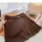Design sense niche personality slim high waist A-line skirt  5434