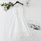 French white suspender dress mesh stitched sequins high waist thin  4428