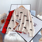 Sanfter Schleifenpullover Pullover Pullover Top 5120