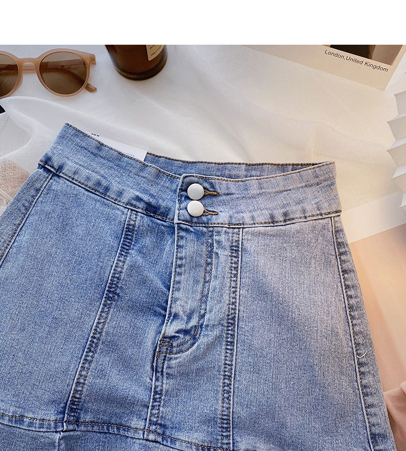 Korean style slim and age reducing Ruffle Skirt  5661