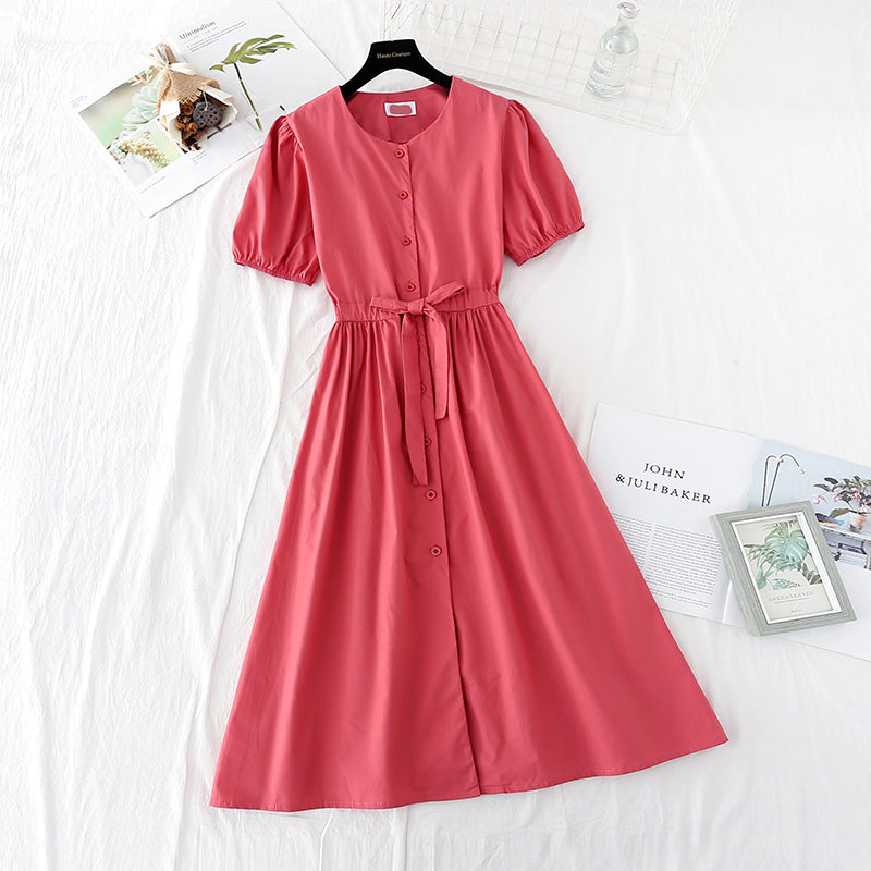 French waist closing skirt with thin temperament  4161