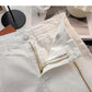 Korean fashion personalized zipper design high waist skirt  5436