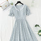 Der neue mittellange Chiffonrock mit kurzen Ärmeln ist dünn und sanft 4864