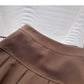 New Korean high waist A-line pleated skirt  5296