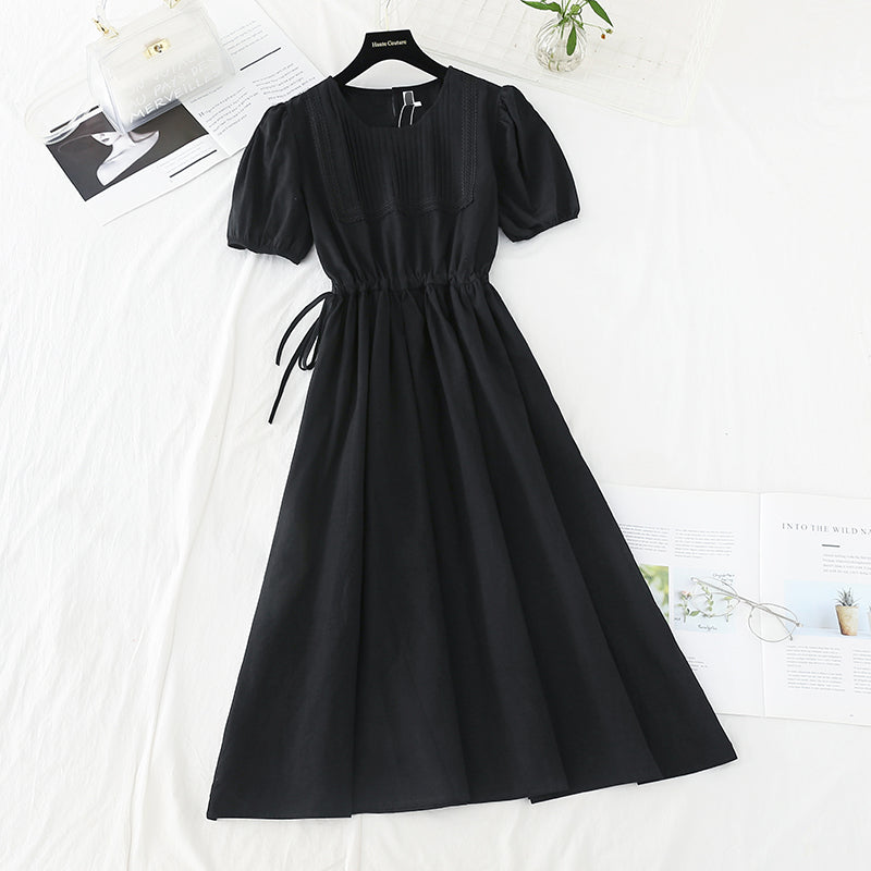 Neues feenhaftes Super-Xiansen-Vintage-Kleid mit Taillenverschluss 4517