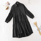 Personalized shirt dress women's light mature style loose and slim style  4496