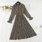 The new pleated lace up chiffon dress is too thin to the knee. Floral skirt  4804
